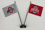 [Ohio State University Desk Flag Set]