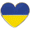 I Stand With Ukraine Heart Pin