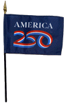 America 250 Logo Desk Flag