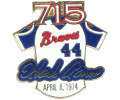 [Hank Aaron 715 Home Runs Jersey Pin]