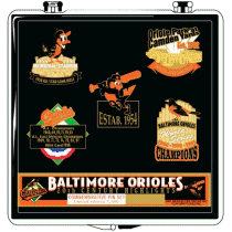 Orioles 20th Century Highlights 5 pin set