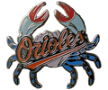 Orioles Blue Crab pin