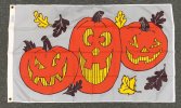 2x5x4' nylon Three Jack O'Lantern flag