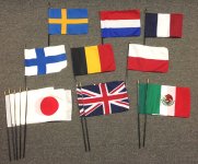 8x12inch Stick Flag Bundle Number 1